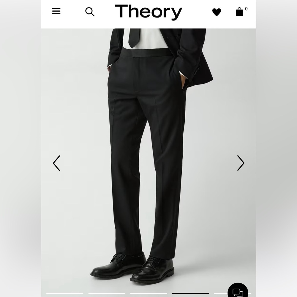 Theory Mayer Tuxedo Pants NWT